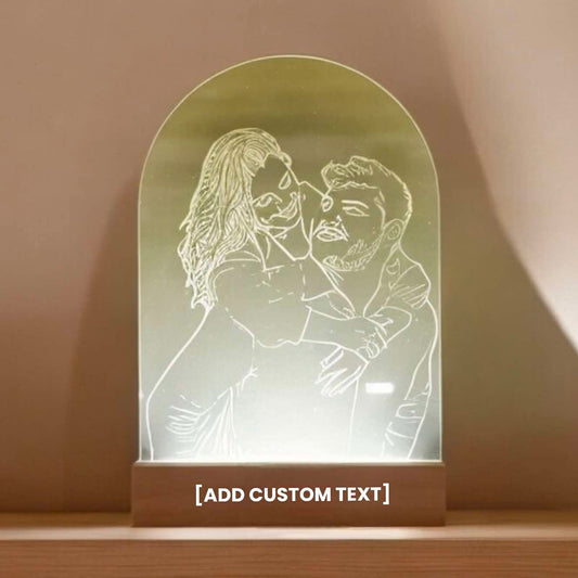 Glimmer Lamp with Custom Text – Personalized LED Acrylic Light